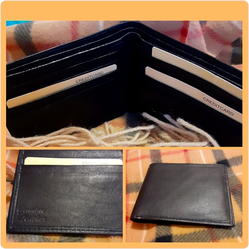 "Heroes" NWOT Genuine Leather Wallet